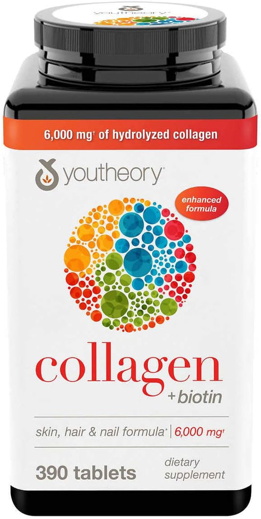 youtheory-collagen-plus-biotin-1170-tablets---3-pack---hair-skin-nail-supplement---anti-aging-support---joint-health---hydrolyzed-collagen-biotin-formula-1