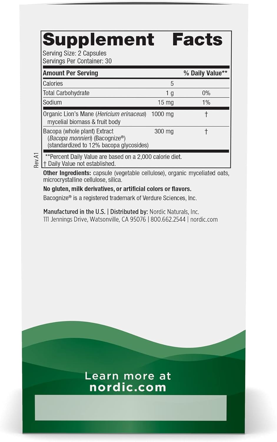 nordic-naturals-cognition-mushroom-complex-capsules-for-brain-memory-and-mood-support---lions-mane-mushroom-bacopa-extract-blend---non-gmo---certified-vegan---60ct-3