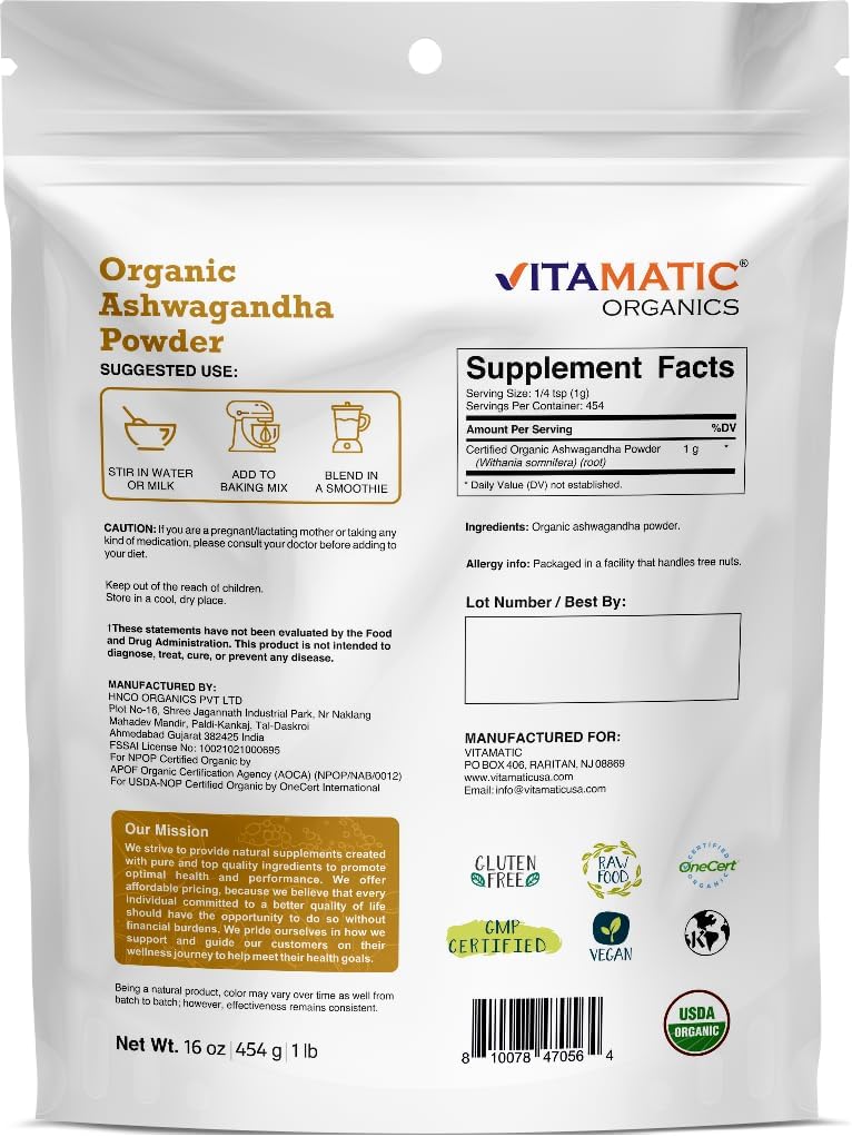 1lb-vitamatic-usda-certified-organic-ashwagandha-powder---withania-somnifera-root-supplement-for-stress-relief-anxiety-support---16oz-3