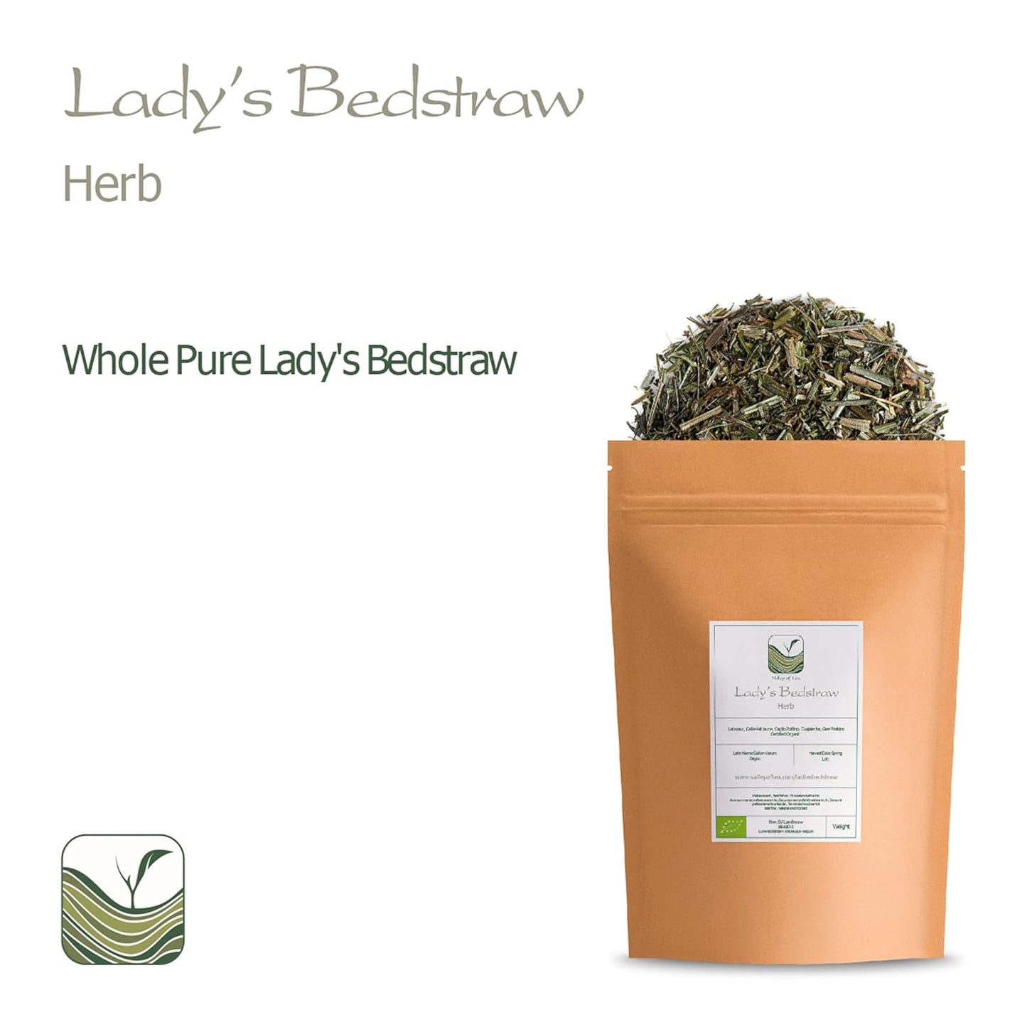 Organic Valley Lady's Bedstraw Tea - Galium Verum Herbal Infusion for Relaxation and Wellness - Espot.com.au
