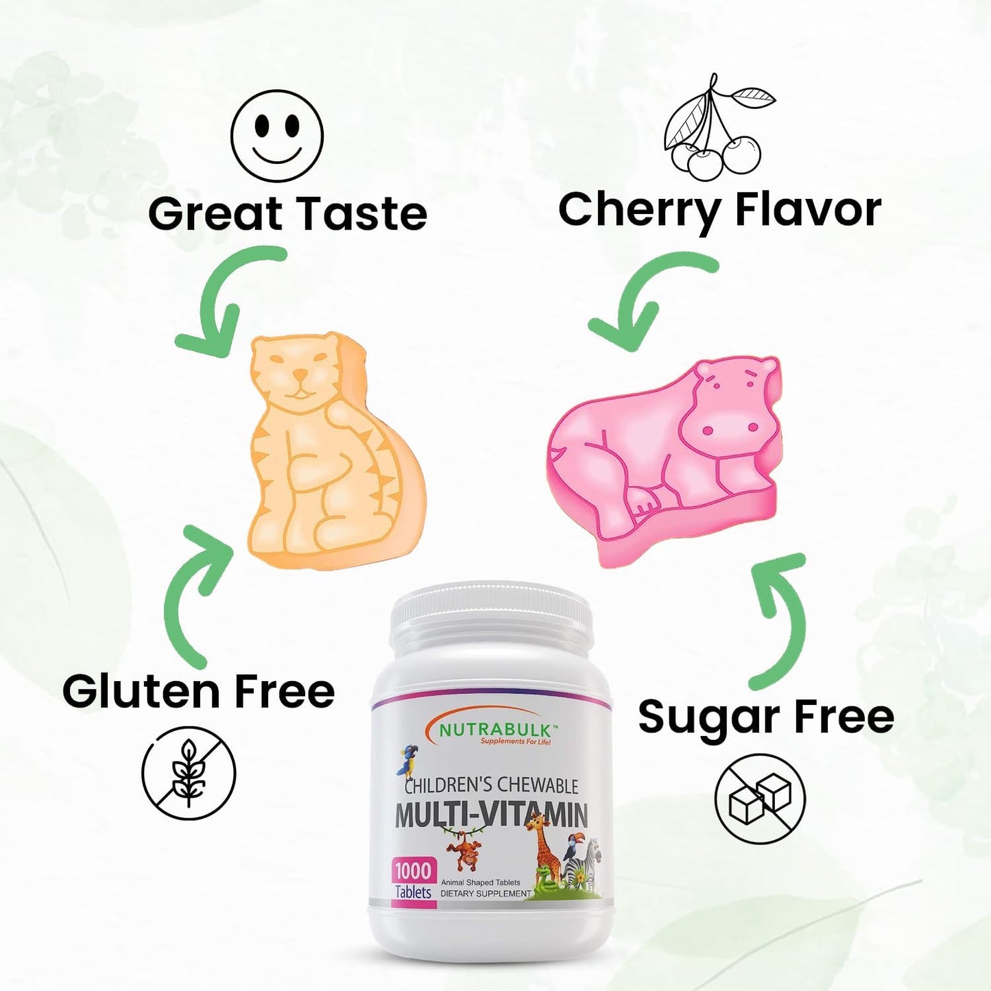 usa-made-nutrabulk-childrens-chewable-multi-vitamins---vegan-gluten-free---1000-cherry-tablets-for-immune-bone-brain-overall-well-being-support-7