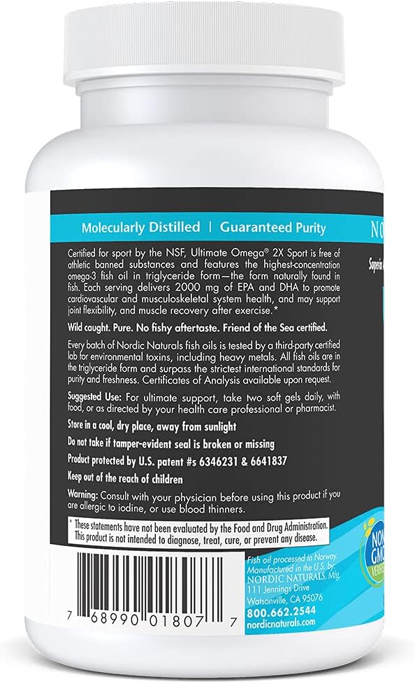 nsf-certified-nordic-naturals-ultimate-omega-sport-2x-lemon-soft-gels---2150mg-omega-3-epa-dha-for-heart-muscle-health---non-gmo---30-servings-4