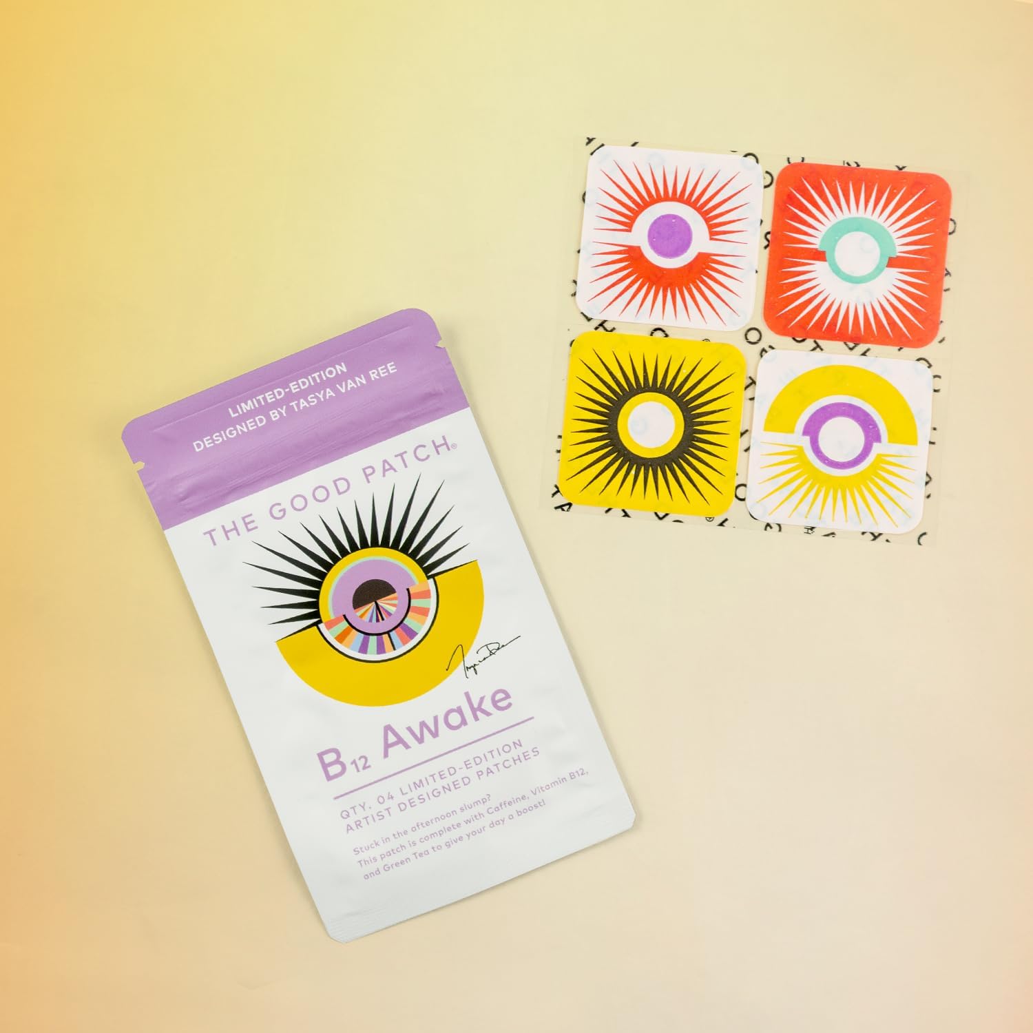 artist-designed-b12-awake-patch-with-caffeine-green-tea-extract---plant-based-energy-boost-8-patches-4