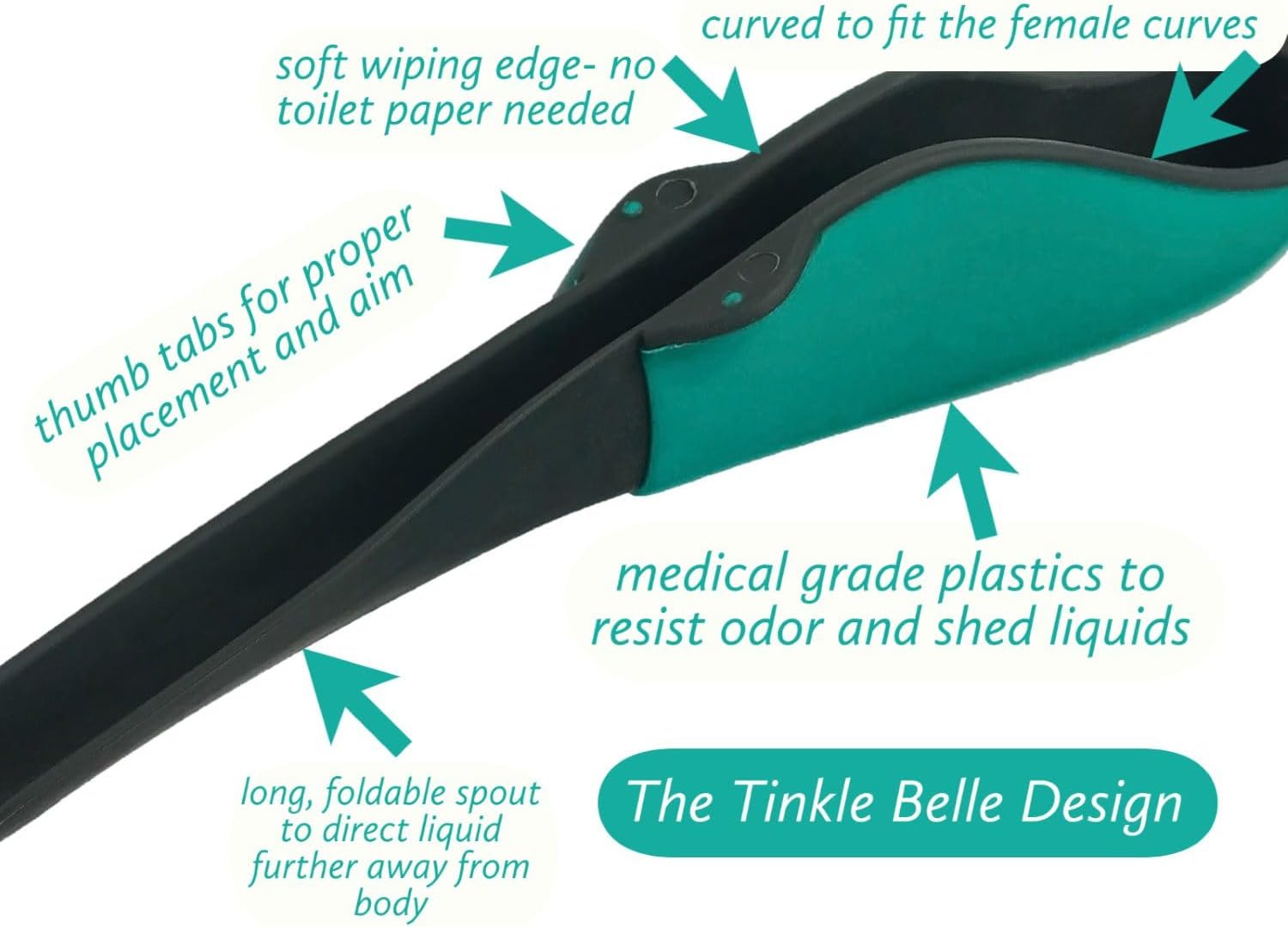 Portable Female Urination Device with Case - Stand and Pee Easily While Fully Clothed. Perfect for Hiking, Camping, Travel, Concerts, Festivals, and Dirty Toilets. - Espot.com.au