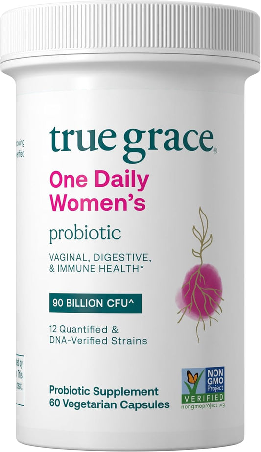 Organic Women's Probiotic with 90 Billion CFU - 60 Vegetarian Capsules for Digestive, Vaginal & Immune Health - Gluten, Dairy & Soy Free - 60 Servings - Espot.com.au