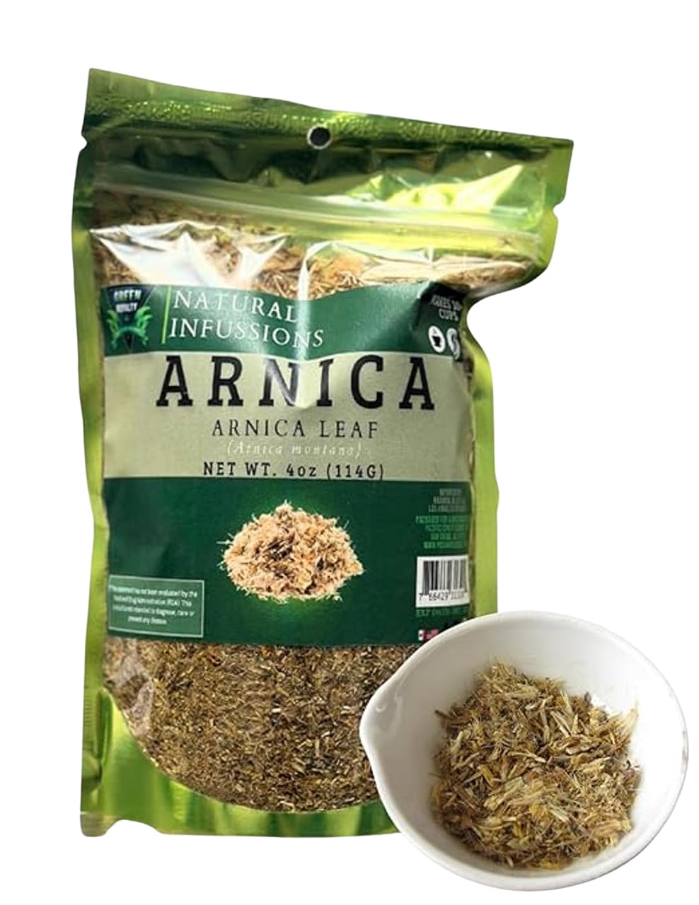 arnica-flowers-dried-herbal-tea-4oz-113g-stand-up-resealable-bag---green-royalty-100-natural-2