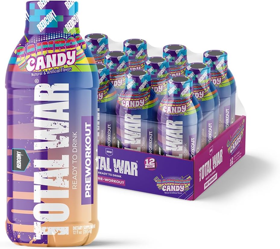 redcon1-total-war-rtd-pre-workout-drink---endurance-boosting-formula---amino-acids-citrulline-malate---keto-friendly---rainbow-candy-flavor---12-servings-1