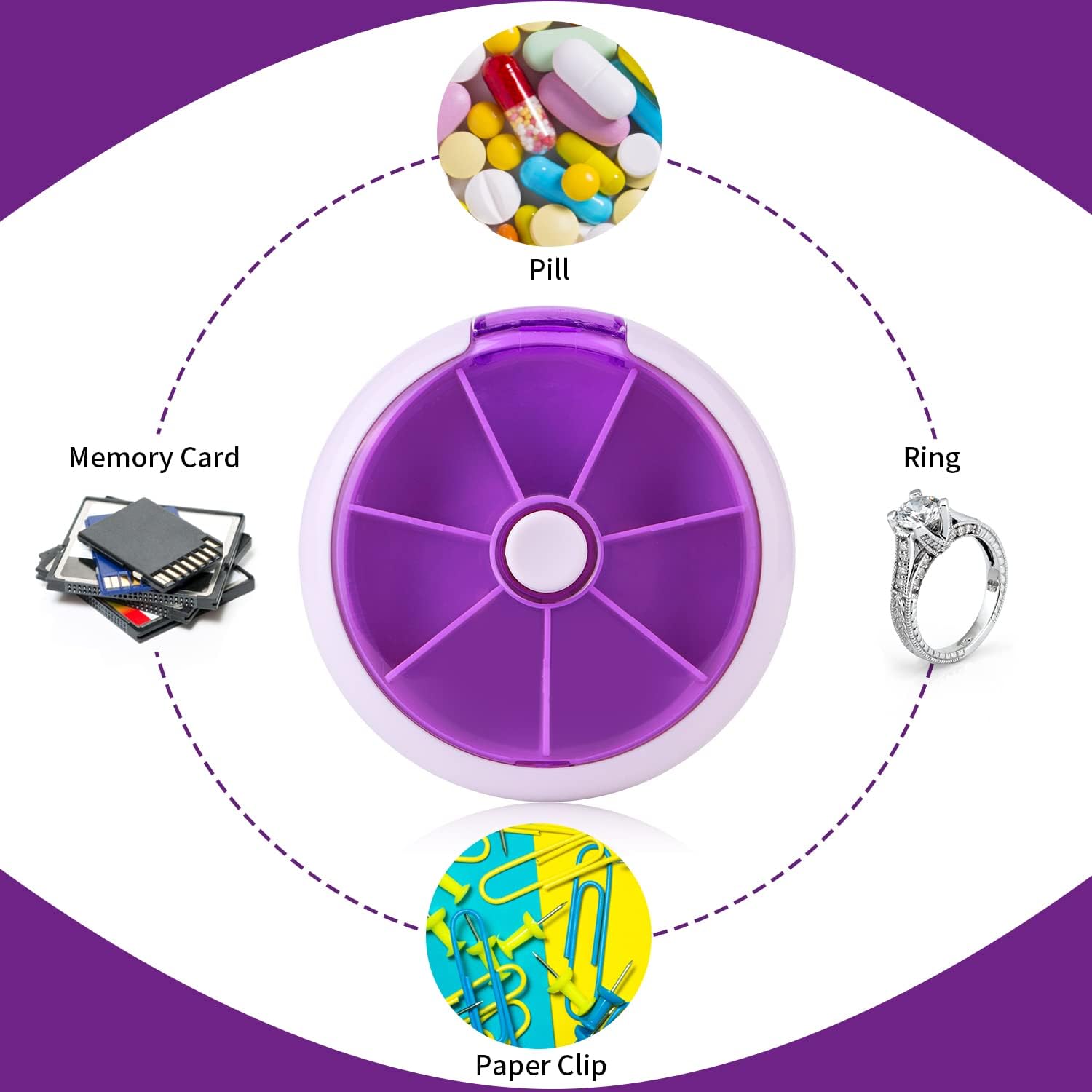 purple-cute-fruit-style-mini-pill-storage-box---portable-7-day-weekly-circular-shape-rotary-case-6