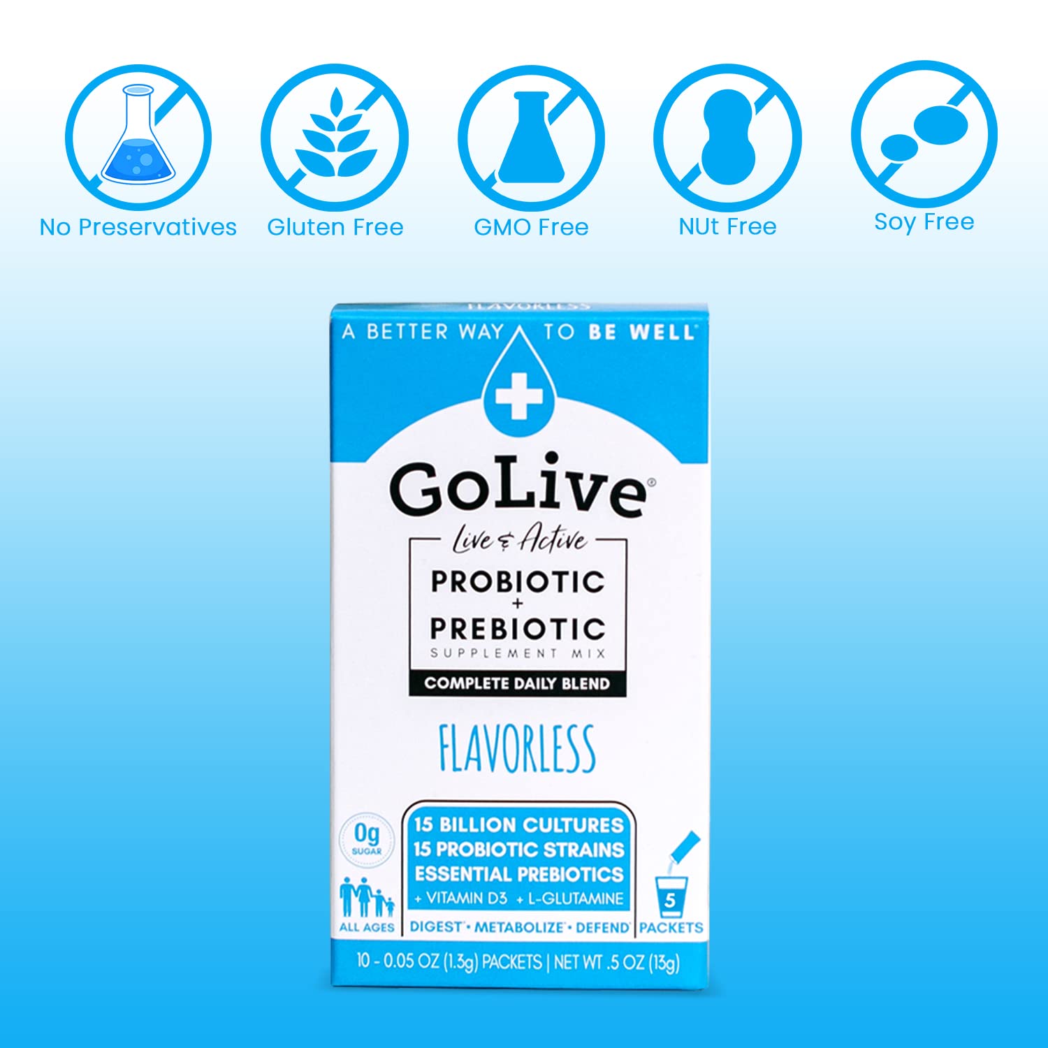 synbiotic-powder-with-prebiotic-probiotic-for-gut-health-digestion-immunity---flavor-free-sugar-free-formula-with-gos-l-glutamine-vitamin-d3-electrolytes---ideal-for-women-men-kids---15-50b-cfus-6