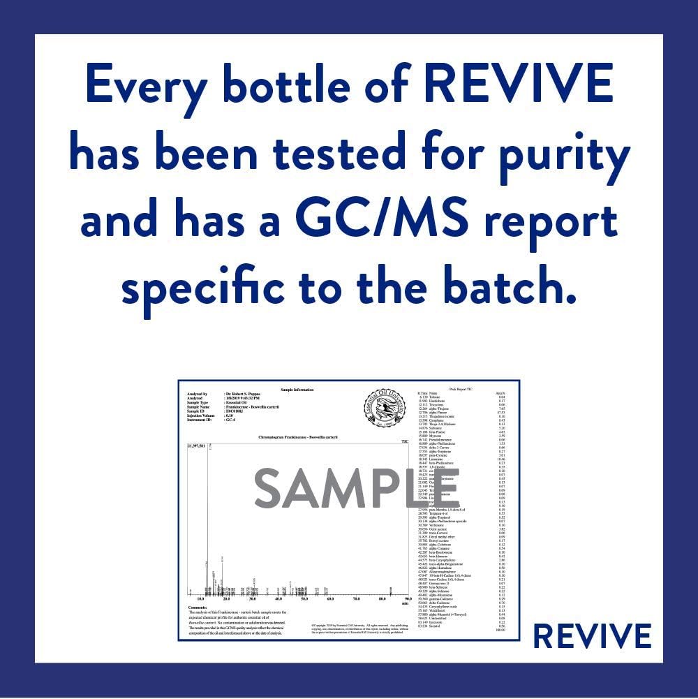 Revive Essential Oils Frankincense Boswellia Sacra 10mL - 100% Pure Therapeutic Grade Essential Oil for Aromatherapy, Diffuser, Massage, Skin & Hair Care - Espot.com.au