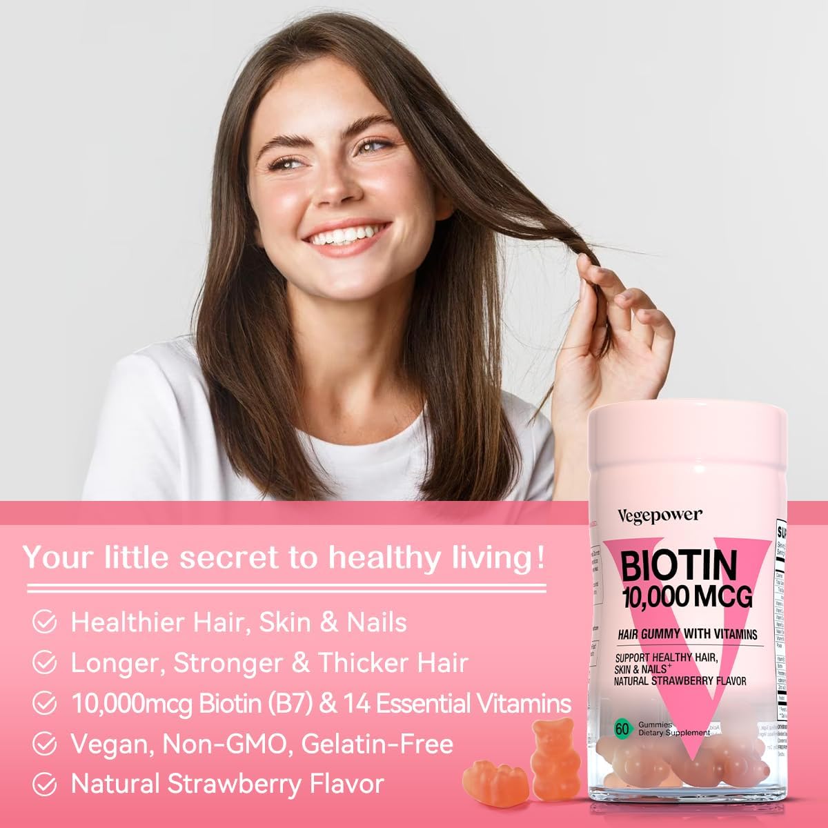 vegan-biotin-gummies-10000mcg-with-vitamin-c-a-d-b-complex-folate-zinc---hair-growth-supplement-for-women-girls---non-gmo-strawberry-flavored---120-count-3