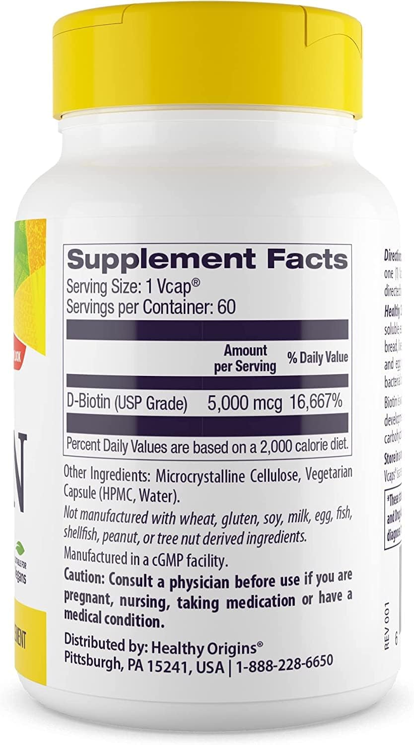 high-potency-biotin-5000-mcg-for-skin-hair-nails---vegan-non-gmo-vitamin-b7---60-capsules-2