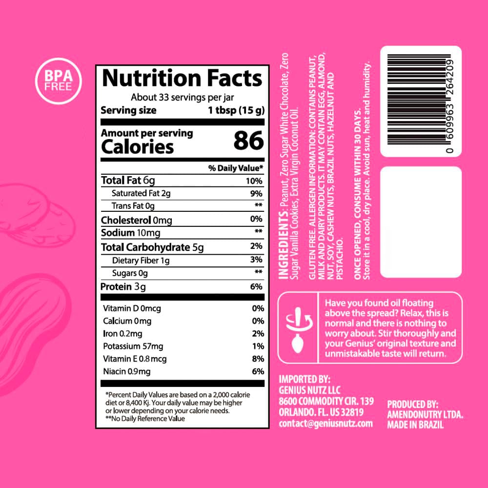 vanilla-cookie-peanut-spread---healthy-sugar-free-snack-with-crunchy-cookies---100-natural-gluten-free-low-carb-high-protein---500g-pack-4