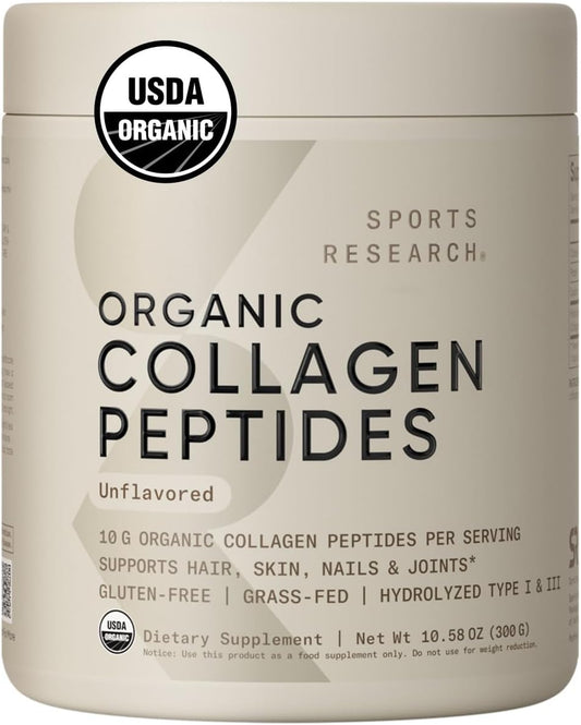 organic-collagen-peptides-protein-powder---grass-fed-type-i-iii-hydrolyzed-collagen---unflavored-30-servings---sports-research-1