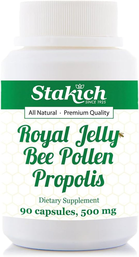 90-count-stakich-royal-jelly-bee-pollen-propolis-capsules---500-mg-capsules---natural-bee-products-for-immune-support-1