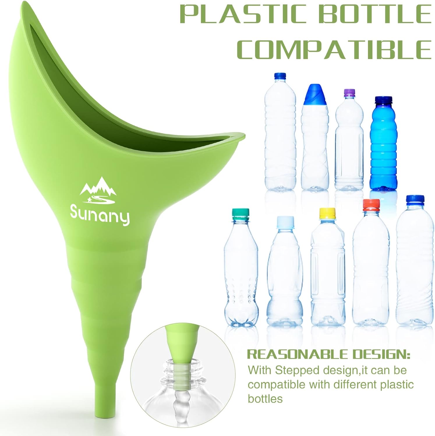 Portable Silicone Female Urinal for Standing, Reusable & Leakproof - Perfect for Camping, Travel, and Outdoor Activities - Espot.com.au