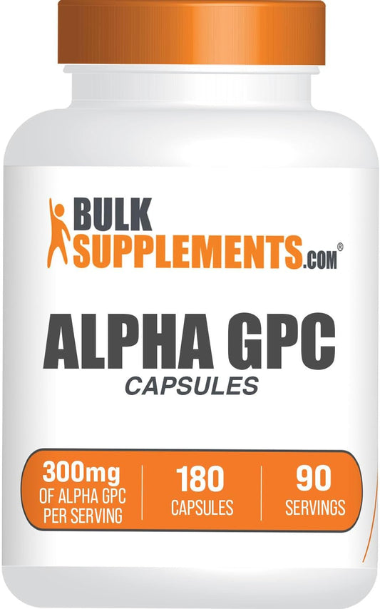 Alpha GPC Capsules 300mg - Choline Acetylcholine Gluten Free Supplement - 180 Capsules - Espot.com.au