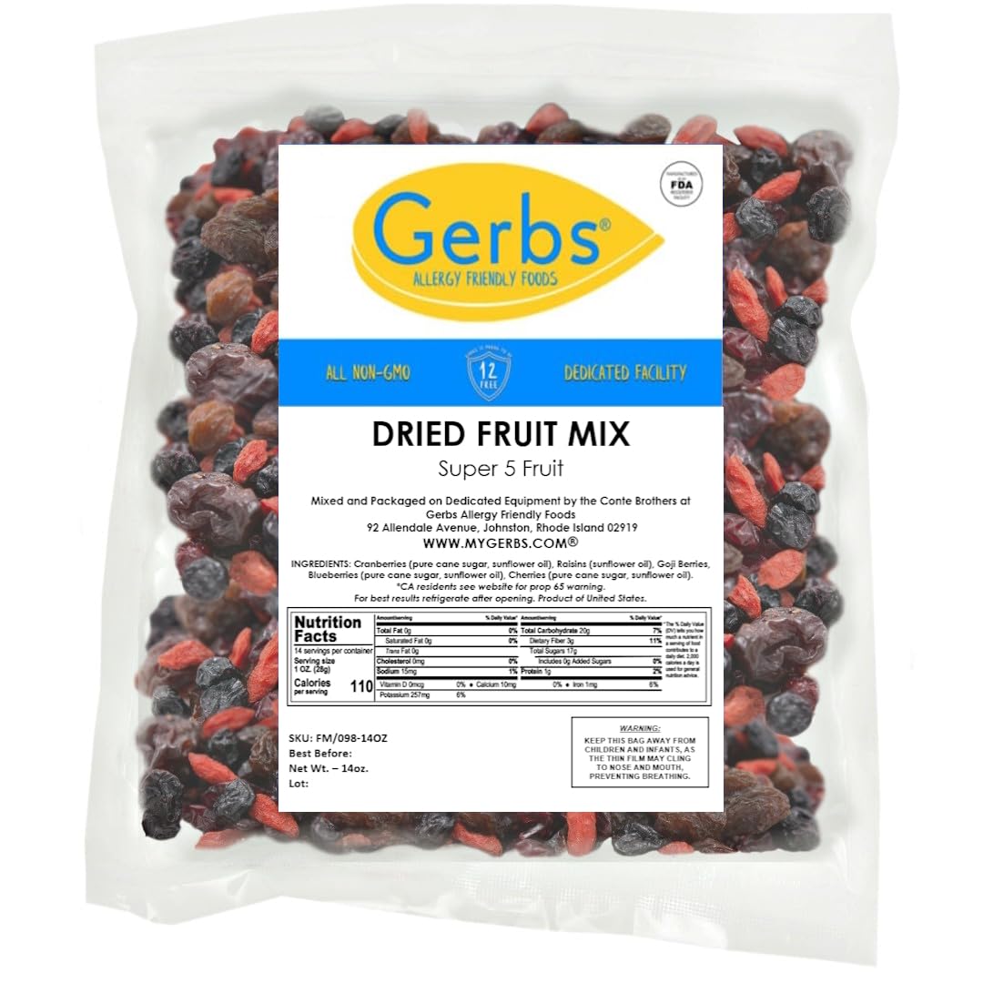 gerbs-super-5-dried-fruit-snack-mix-14-oz---allergy-free-trail-mix-with-blueberry-cranberry-cherry-raisin-goji-berries---gluten-peanut-free---resealable-bag---made-in-usa-1