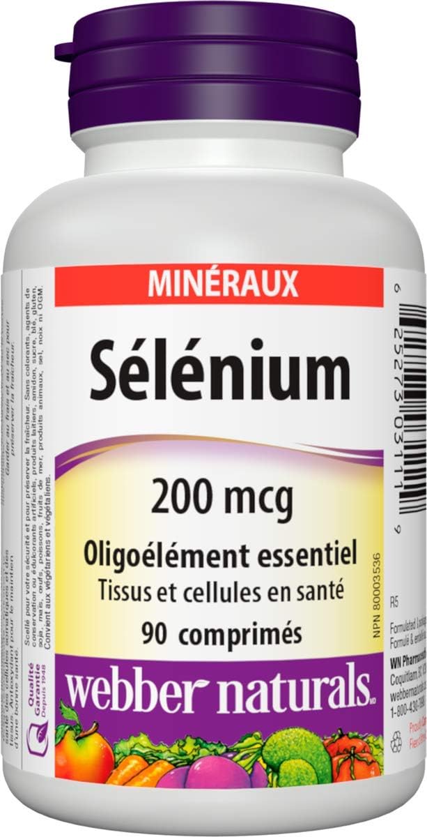 Selenium 200 mcg Supplement by Webber Naturals - Immune Support and Antioxidant Boost - Espot.com.au