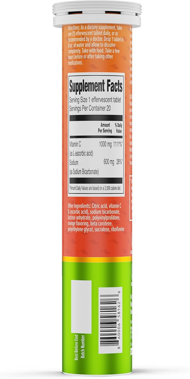 orzax-1000mg-vitamin-c-effervescent-tablets---sugar-gluten-gmo-free---immune-antioxidant-support---orange-flavored---20-tablets-5