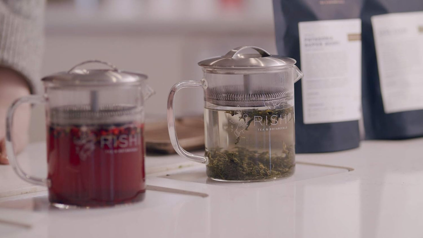 Organic Caffeine-Free Cinnamon Plum Herbal Tea Loose Leaf - Warming & Naturally Sweet - 16oz, 45+ Servings by Rishi Tea - Espot.com.au