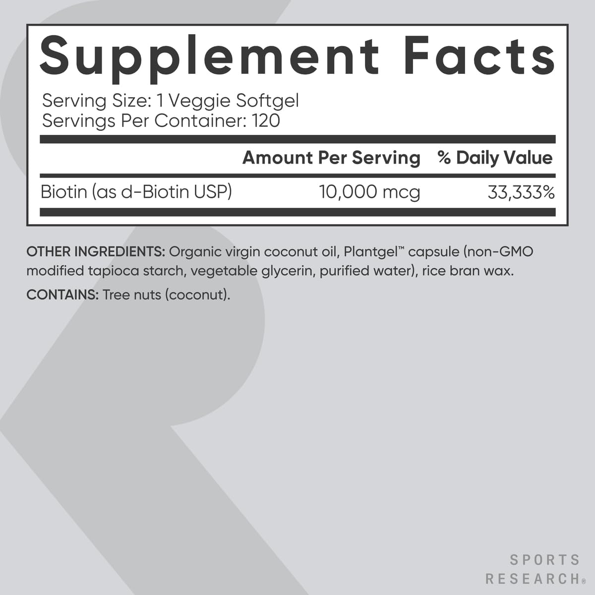 triple-strength-vegan-biotin-10000mcg-with-coconut-oil-astaxanthin-12mg-phytoceramides-350mg---sports-research-organic-softgels-6
