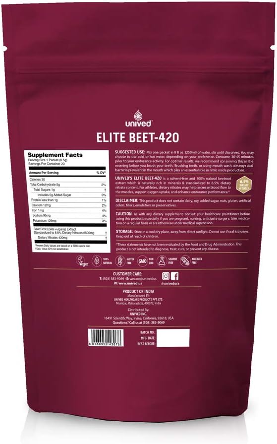 unived-elite-beet-420-endurance-superfood-with-420mg-nitrate-per-serving-vegan-pre-workout-for-athletes---20-servings-2