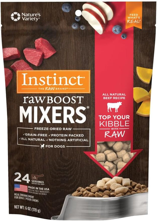 natural-beef-instinct-raw-boost-mixers---freeze-dried-dog-food-topper-grain-free-recipe---6-oz-bag-1