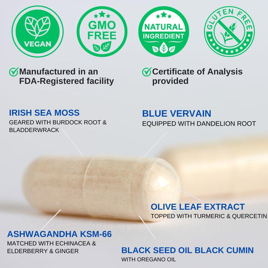 organic-sea-moss-blue-vervain-capsules-with-black-seed-oil-ashwagandha-ginger-burdock-root---1250mg-per-serving---immune-booster-for-adults---usa-made-tested-1