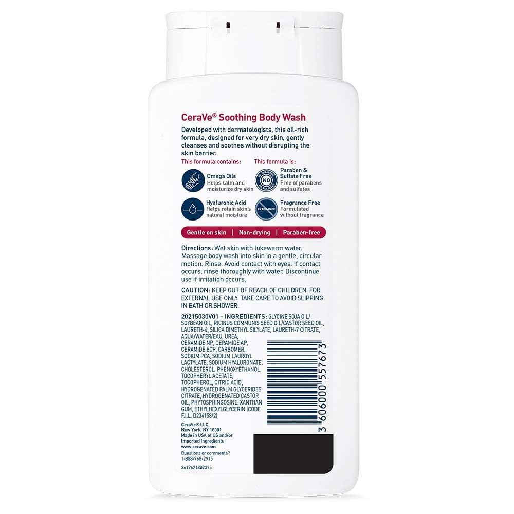cerave-fragrance-free-shower-oil-for-dry-sensitive-skin---10-oz-bottle-paraben-sulfate-free---soothing-body-wash-for-eczema-2