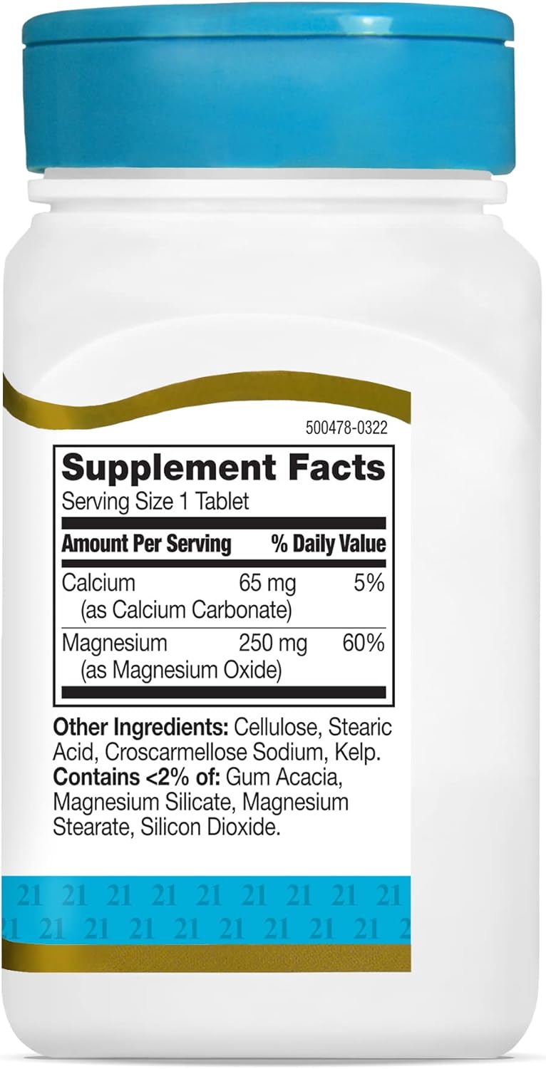 high-quality-21st-century-magnesium-tablets---250-mg-110-count-bottle-7