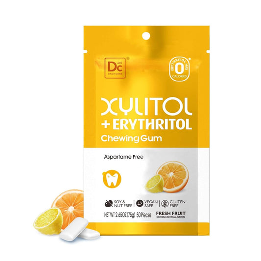 sugarless-xylitol-chewing-gum-with-erythritol---fresh-fruit-flavored-gum---low-calorie-daily-care-gum---aspartame-free-sugar-free-gum---50-pieces-1