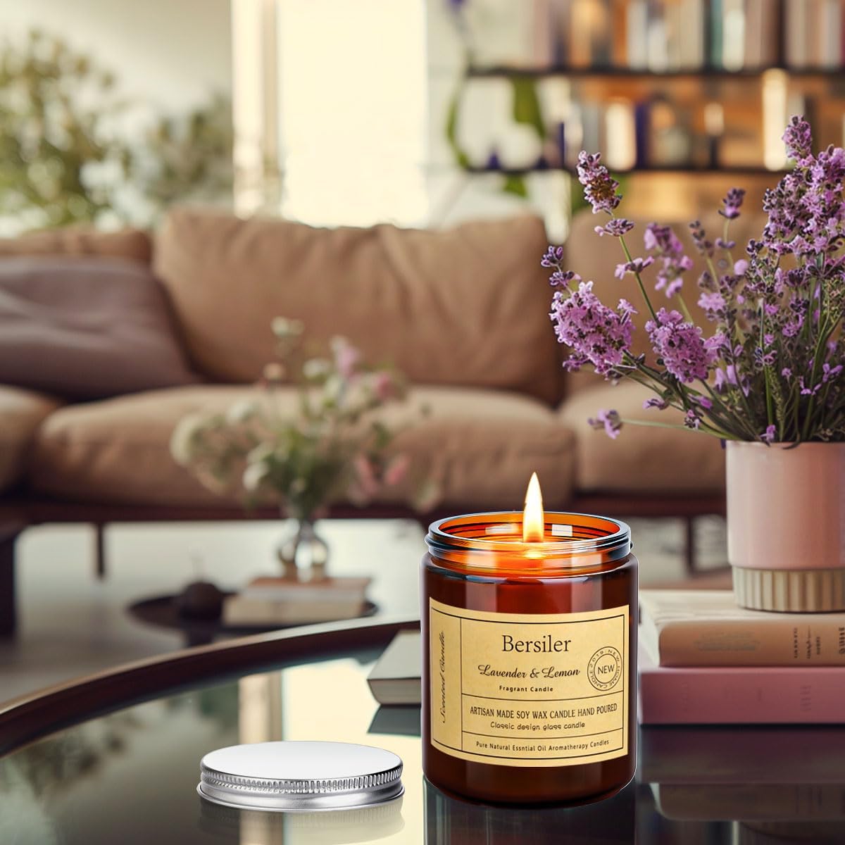 lavender-lemon-scented-soy-wax-candle-for-stress-relief-and-relaxation---perfect-aromatherapy-gift-for-women---7oz-candle-for-home---birthday-or-christmas-gift-5