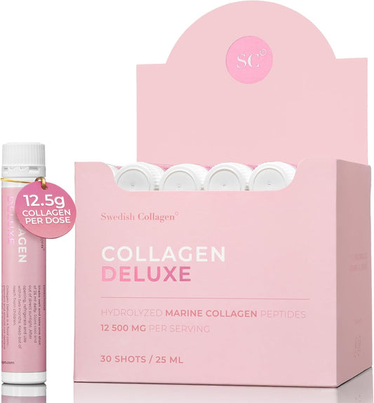 premium-swedish-collagen-liquid-supplement-12500-mg-hydrolyzed-marine-collagen-shots-hyaluronic-acid-biotin-vitamin-c-healthy-hair-skin-nails-joints-sugar-free-30-x-25-ml-shots-1