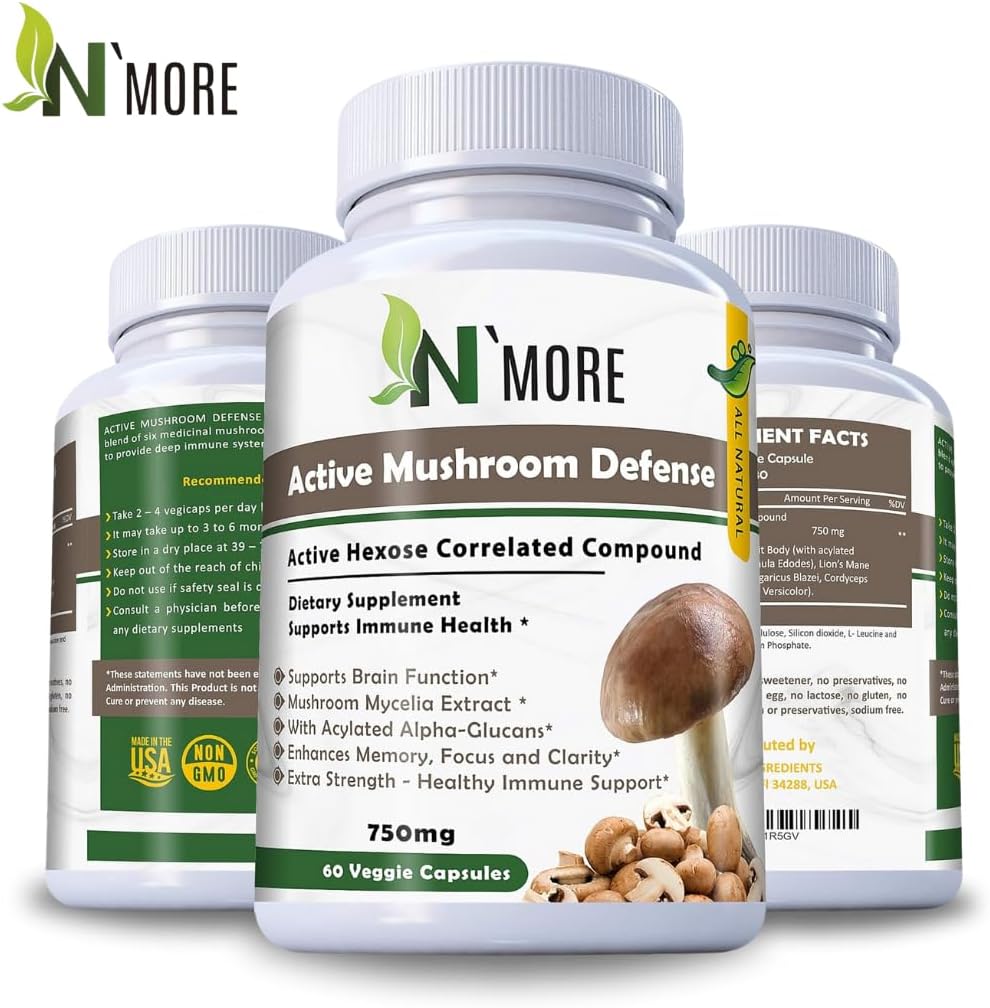 immune-health-support-nmore-n-more-six-active-mushroom-defense-supplement---60-veggie-capsules-750mg-2