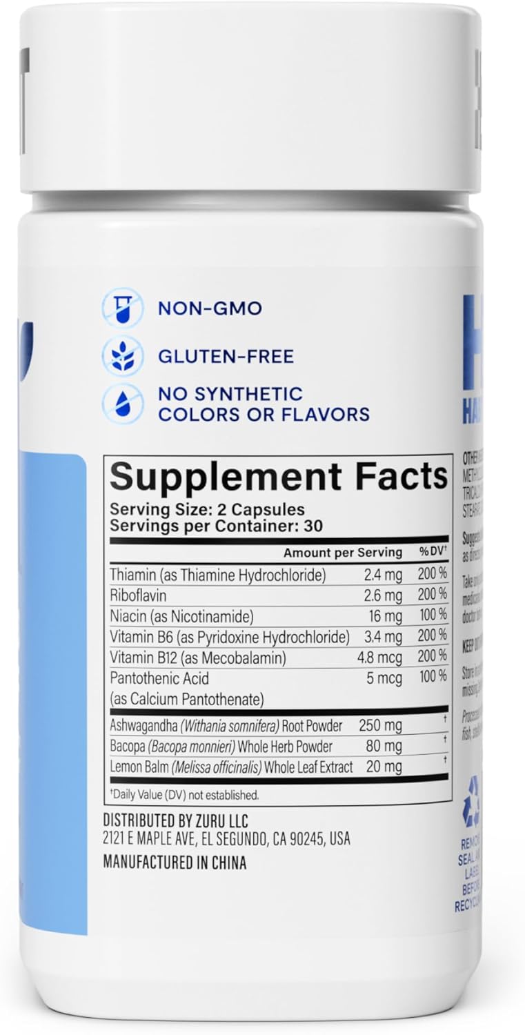 60-capsule-stress-relief-supplement-with-vitamin-b-adaptogens---supports-relaxation-and-mood-balance---vegan-non-gmo---calming-lemon-balm-formula-5