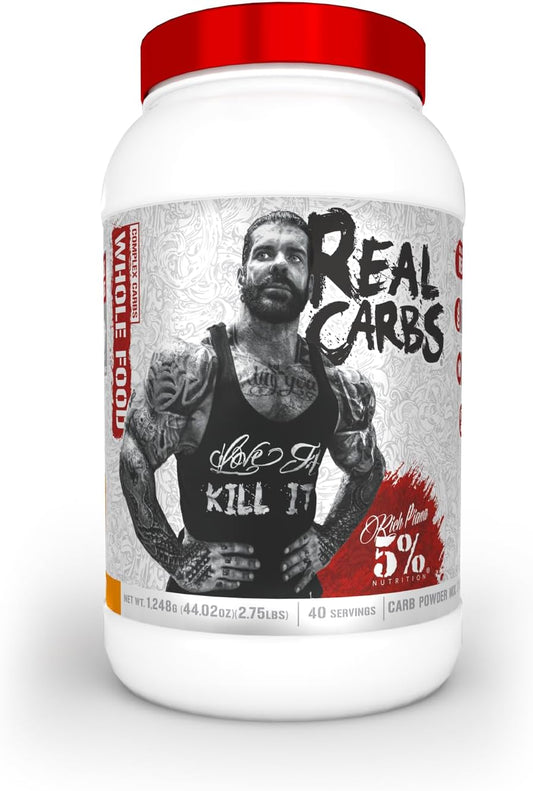 5% Nutrition Real Carbs: Long-Lasting Low Glycemic Energy for Workout Recovery, 2.75 lb, 40 Servings (Sweet Potato) - Espot.com.au