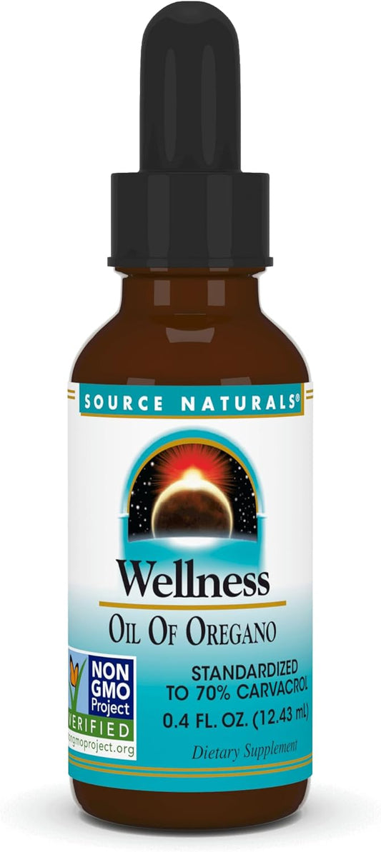 Source Naturals Oil of Oregano, 70% Carvacrol, Non GMO, 0.4 oz - Immune System Support* - Espot.com.au