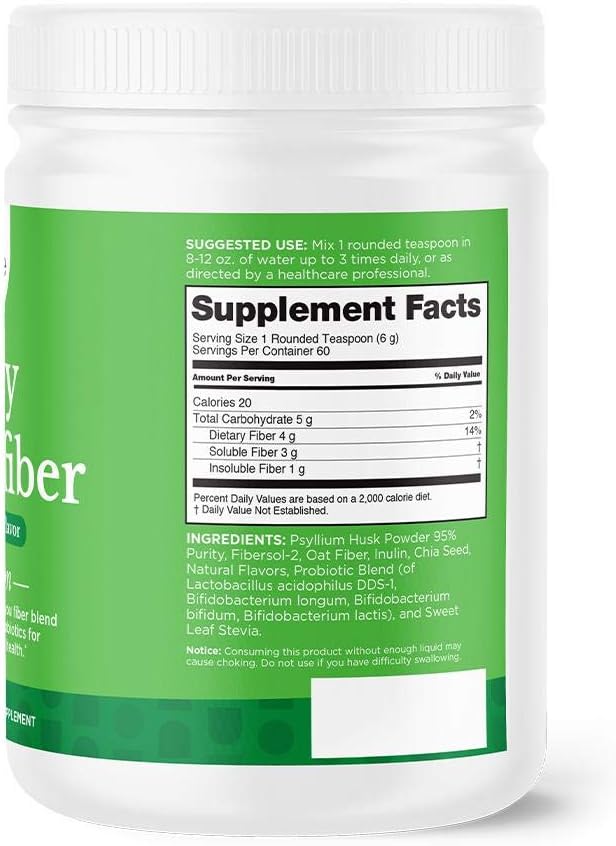 nbpure-fiber-powder-blend-with-prebiotic-insoluble-soluble-fiber-probiotics---digestive-health-cholesterol-weight-support---coconut-lime-flavor---men-women-kids---daily-use-6