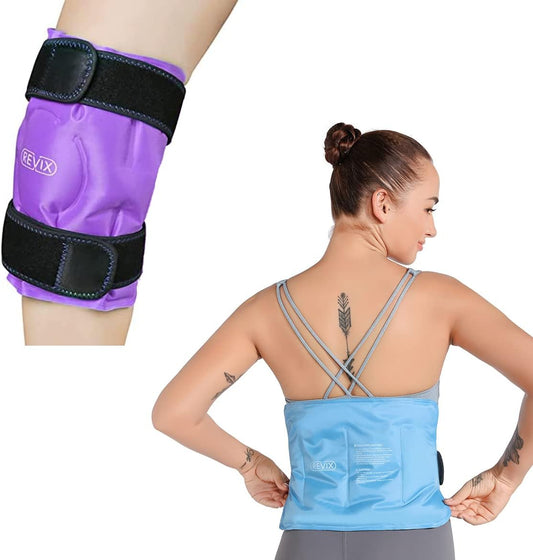 REVIX Reusable Gel Ice Wrap for Knee and Back Injuries - Cold Compress Therapy - Espot.com.au