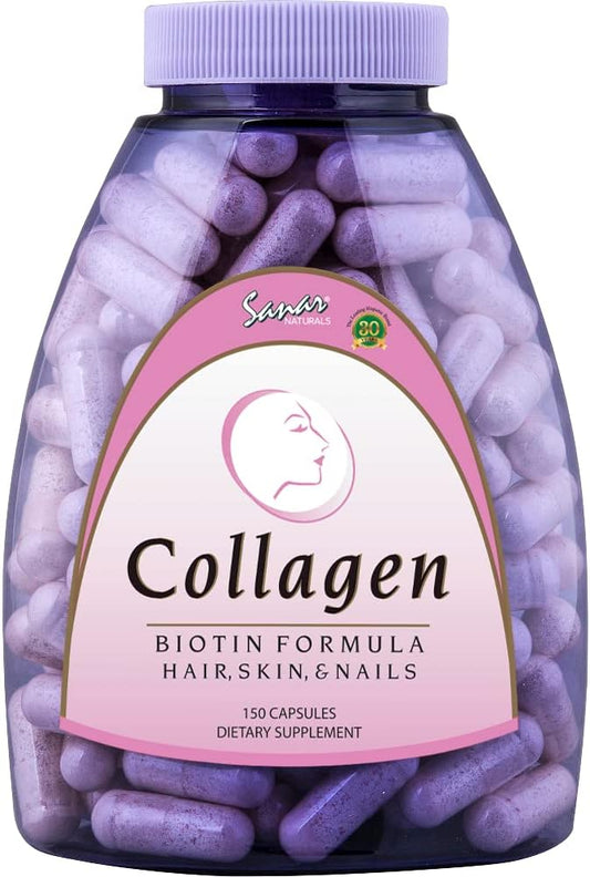 sanar-naturals-biotin-collagen-pills-for-hair-skin-and-nails---boost-hair-growth-with-hydrolyzed-collagen-peptides-and-biotin-supplement---150-capsules-with-vitamin-c-for-women-men-1