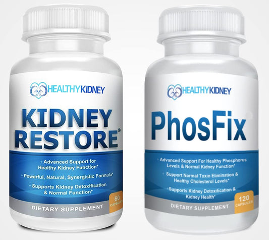 Kidney Restore & PhosFix Bundle - Supports Kidney Function, Health, and Phosphorus Levels - 2-Pack for Optimal Wellness - Espot.com.au