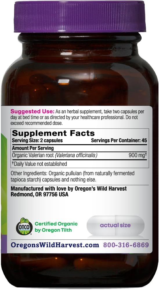 certified-organic-valerian-root-capsules---900mg-90-ct---oregons-wild-harvest-herbal-supplement-for-sleep-support-2