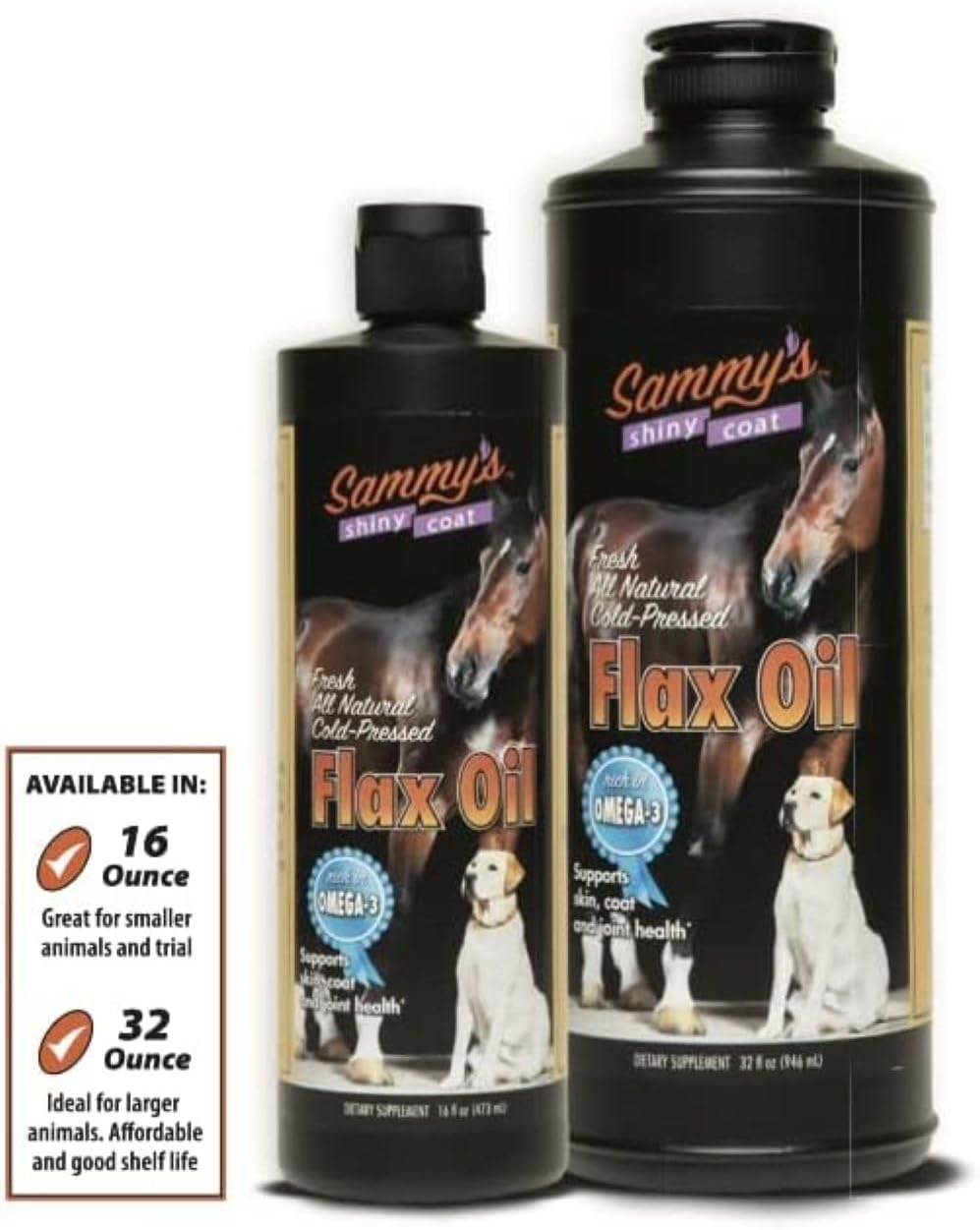 sammys-shiny-coat-flaxseed-oil-supplement-for-pets---16-oz-liquid-formula-with-omega-3-fatty-acids-for-dogs-cats-and-other-animals-6