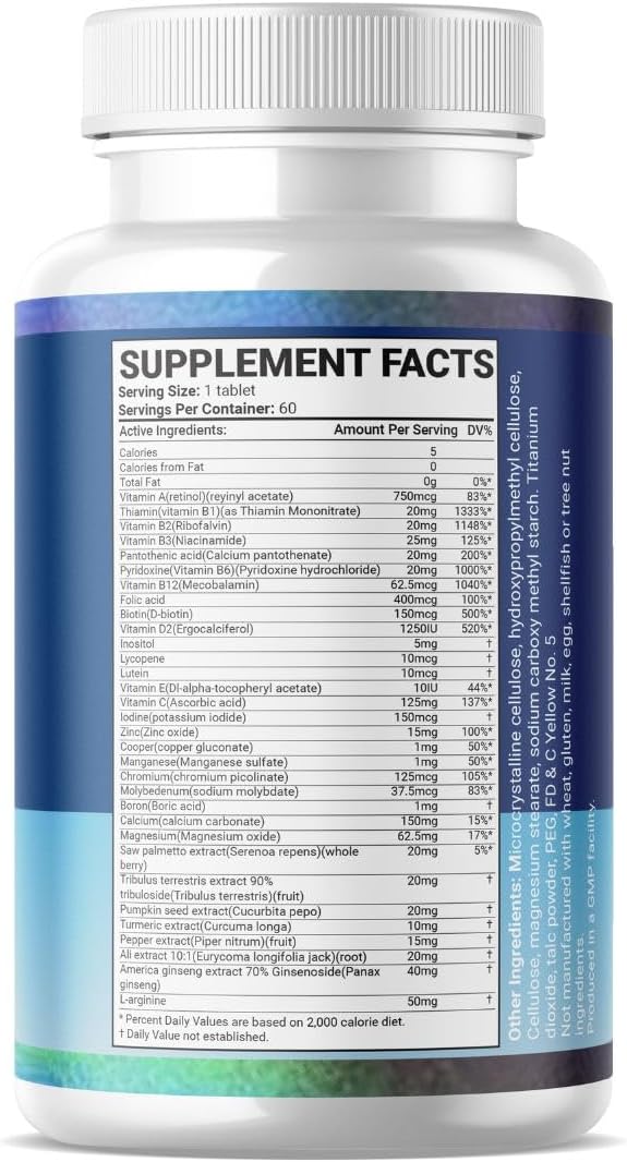 mens-multivitamin-multimineral-supplement-for-enhanced-energy---organic-daily-vitamins-for-men---effortless-multi-vitamin-tablets-60-count-2