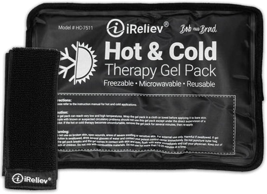 reusable-gel-ice-pack-for-hot-and-cold-therapy---microwaveable-and-freezable-pain-relief-for-arm-leg-knee-shoulder-and-back---compression-strap-included-1