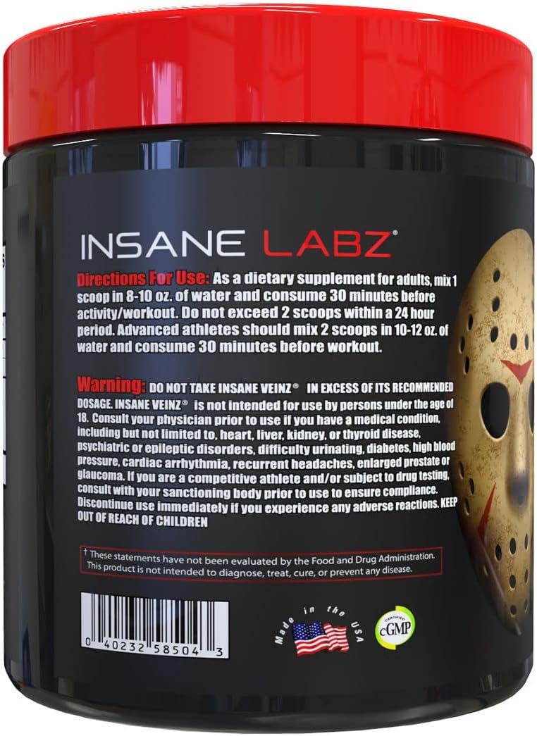 insane-labz-insane-veinz-non-stimulant-nitric-oxide-booster-powder---agmatine-sulfate-betaine-anhydrous---enhance-vascularity---apple-flavor---35-servings-3