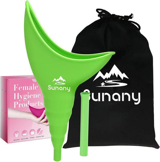Portable Silicone Female Urinal for Standing, Reusable & Leakproof - Perfect for Camping, Travel, and Outdoor Activities - Espot.com.au