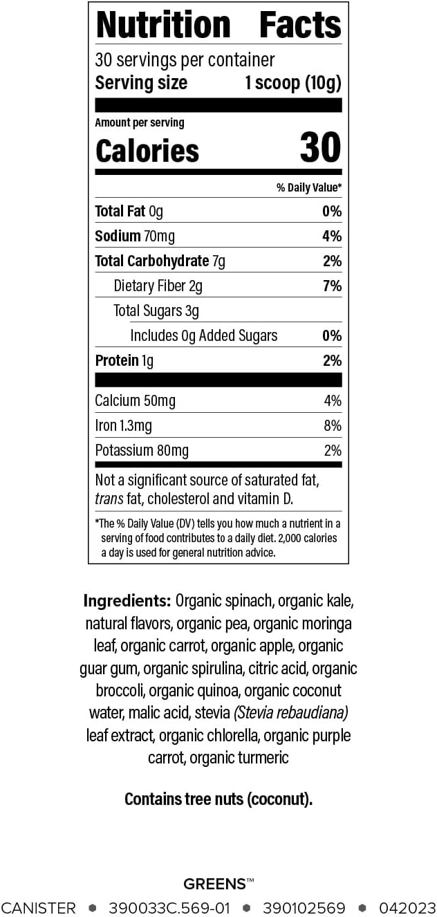 superfood-isagenix-greens-with-moringa---2-vegetable-servings-per-scoop---106-oz-canister---fruit-flavor---nutrient-dense-health-boost-2