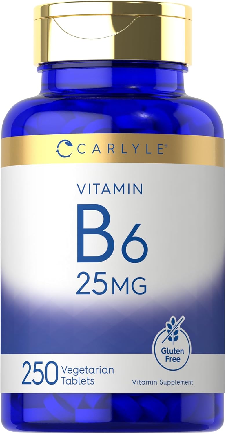 carlyle-vitamin-b6-25mg-250-tablets---vegetarian-non-gmo-gluten-free-supplement-1